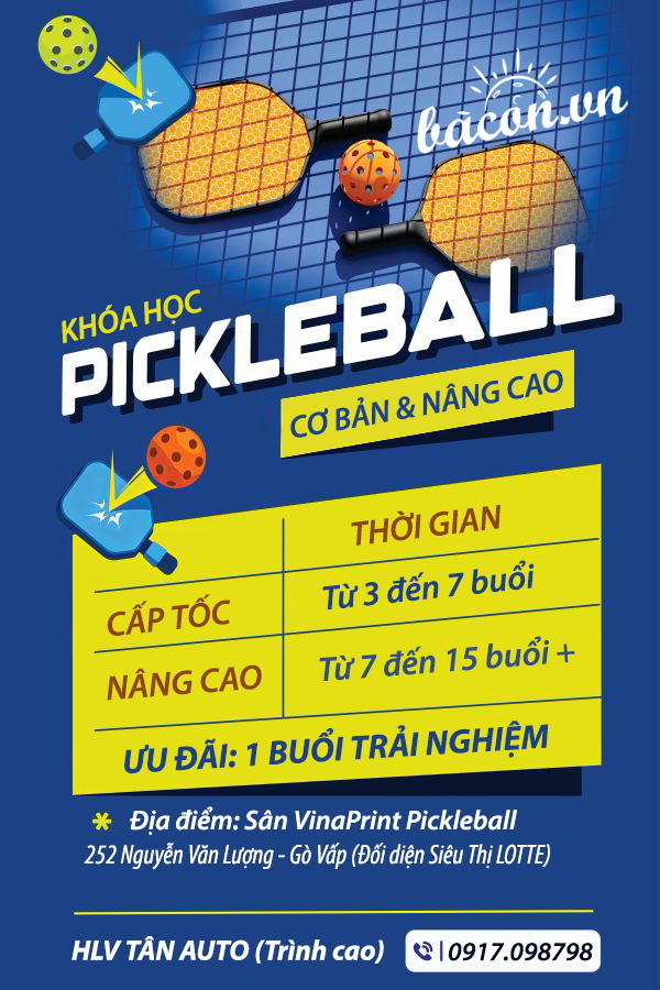 Học Pickleball Gò Vấp