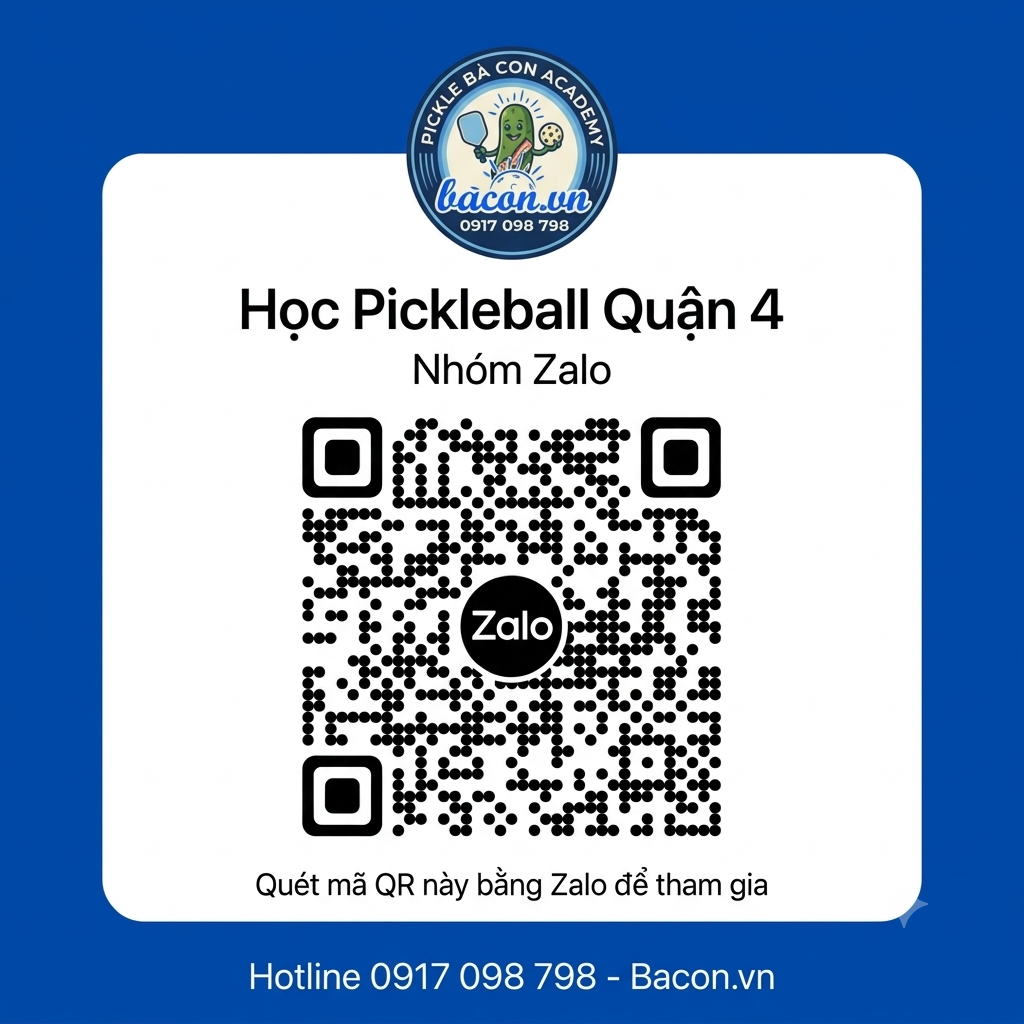 HỌC PICKLEBALL QUẬN 4 – LỚP HỌC PICKLEBALL CHO NGƯỜI MỚI VÀ NÂNG CAO